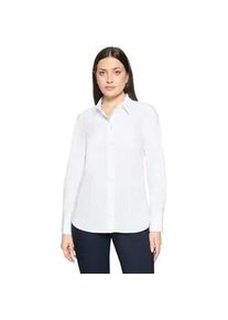 Hemdbluse Betty Barclay "Damen mit Kragen", Damen, Gr. 42, wei&szlig;, Obermaterial: 70% Baumwolle, 27% Polyester, 3% Elasthan, l&auml;ssig geschnitten normal, Blusen Hemdbluse