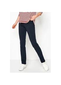R&ouml;hrenhose Toni "TO BE LOVED", Damen, Gr. 25, K-Gr, blau (dunkelblau), Denim/Jeans, Obermaterial: 68% Baumwolle, 29% Polyester, 3% Elasthan, unifarben, Basic, slim fit kn&ouml;chellang, Hosen, mit kleinen Schmucksteinchen auf der Tasche