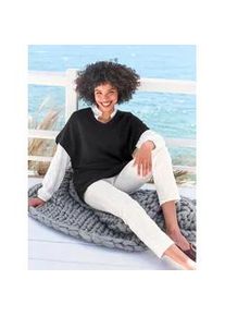 Pullunder Heine "Pullunder", Damen, Gr. 38, schwarz, 100% Polyacryl, unifarben, Pullover Pullunder