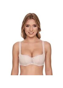 Dirndl-BH SuSa "Wiesn Zauber", Damen, Gr. 80, Cup D, beige (pure beige), Spitze, Obermaterial: 52% Baumwolle, 40% Polyamid, 8% Elasthan, unifarben, bequem, BHs Dirndl-BH, Soft-Cups, Spitze, mit B&uuml;gel, St&auml;bchen in der Seitennaht