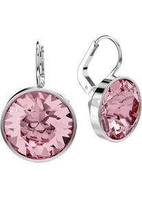 Paar Ohrh&auml;nger Swarovski "Schmuck Geschenk Ohrringe Bella Drop", rosa (metallfarben, rosa, rosa), Ohrringe, Damen, Metall, mit Swarovski Kristall