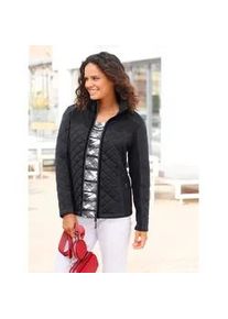 Fleecejacke Casual Looks, Damen, Gr. 46, schwarz, 100% Polyester, unifarben, Jacken Fleecejacke