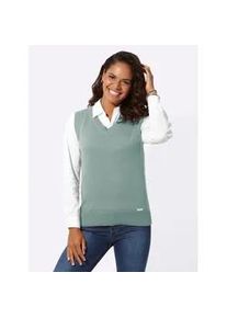 Pullunder Casual Looks, Damen, Gr. 50, gr&uuml;n (kalkmint), 50% Baumwolle, 50% Polyacryl, unifarben, Pullover Pullunder