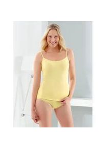Achseltop Nina von C., Damen, Gr. 50, 2 Stk., Normalgr&ouml;&szlig;en, gelb (zitrone), 100% Baumwolle, Unterhemden