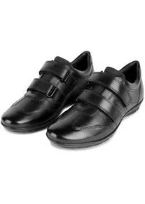 Klettschuh Geox, Herren, Gr. 39, schwarz, Leder, Textil, Schuhe Klettschuh, Business Schuh, Sneaker in eleganter Form