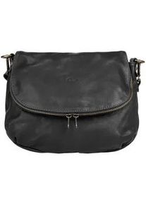 Pike Umh&auml;ngetasche PIK&Eacute;, Damen, Gr. B/H/T: 29cm x 24cm x 8cm onesize, schwarz, Leder, gepflegt, Taschen Umh&auml;ngetasche, echt Leder, Made in Italy