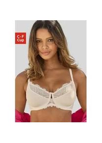 Minimizer-BH Nuance, Damen, Gr. 105, Cup C, beige (creme), Microtouch, Obermaterial: 85% Polyamid, 15% Elasthan, BHs Minimizer-BH, mit extravagantem Strassaccessoire, Dessous