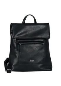 Rucksack Gabor "Mina", Damen, Gr. B/H/T: 29cm x 34cm x 13cm, schwarz, 100% Polyurethan, Rucks&auml;cke Rucksack, aus weichem leichten Lederimitat, l&auml;ssig im praktischen Format
