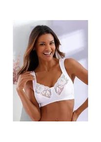 Entlastungs-BH, Damen, Gr. 90, Cup B, wei&szlig;, 61% Baumwolle, 24% Polyamid, 12% Elasthan, 3% Polyester, BHs Entlastungs-BH