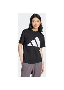 T-Shirt Adidas SPORTSWEAR "W BL SJ T", Damen, Gr. XL, schwarz-wei&szlig; (schwarz, wei&szlig;), Obermaterial: 100% Baumwolle, Rundhals, Shirts T-Shirt, sportlicher Stil, Rundhalsausschnitt, aus Baumwolljersey