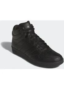 Sneaker Adidas SPORTSWEAR "HOOPS 4.0 MID", Herren, Gr. 44,5, schwarz-wei&szlig; (core schwarz, core schwarz, cloud wei&szlig;), Synthetik, Schuhe Sneaker