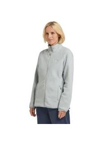 Fleecejacke Jack Wolfskin "MOONRISE FZ W", Damen, Gr. S (36), grau (cool, grau), Obermaterial: 100% Polyester; Futter: 100% Polyester, Jacken Fleecejacke