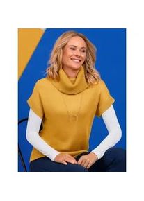 Pullunder Classic Basics "Pullunder", Damen, Gr. 52, gelb (ocker), 100% Polyacryl, unifarben, Pullover Pullunder