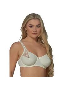 B&uuml;gel-BH ELBRINA, Damen, Gr. 75, Cup G, beige (champagne), Spitze, Obermaterial: 85% Polyamid, 9% Elasthan, 6% Polyester, leicht transparent, unifarben, comfort fit, BHs B&uuml;gel-BH, verstellbare Tr&auml;ger, ohne Schale, mit B&uuml;gel, mit Spitze, mit Schleife