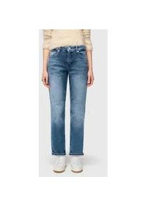 5-Pocket-Jeans MAC "STRAIGHT", Damen, Gr. 40, L&auml;nge 30, blau (mid blau random30), Denim/Jeans, Obermaterial: 99% Baumwolle, 1% Elasthan, straight fit normal, Jeans 5-Pocket-Jeans, mit Stretch