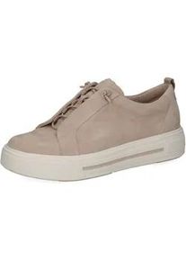 Slip-On Sneaker Caprice, Damen, Gr. 40, beige (sand), Veloursleder, Schuhe, Halbschuh, Freizeitschuh, Slipper mit Gummiz&uuml;gen