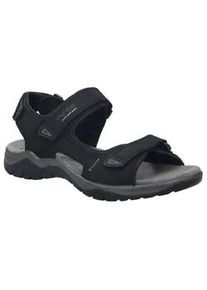 Trekkingsandale Josef Seibel "Arlo 02", Herren, Gr. 41, schwarz, Leder, Basic, Schuhe, Klettsandale, Komfortschuh mit gepolstertem Fu&szlig;bett, G-Weite