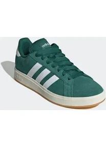 Sneaker Adidas SPORTSWEAR "GRAND COURT BASE 00S", Herren, Gr. 37, gr&uuml;n (collegiate gr&uuml;n, cloud wei&szlig;, gum 3), Leder, Synthetik, Schuhe Sneaker, Design auf den Spuren des Adidas Campus 00