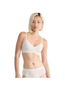 Schalen-BH Sloggi "EVER Ease", Damen, Gr. L, N-Gr, beige (sand beige), Single Jersey, Obermaterial: 50% Baumwolle, 39% Polyester, 11% Elasthan, BHs Schalen-BH, temperaturausgleichend, V-Ausschnitt, weich, Baumwollmischung