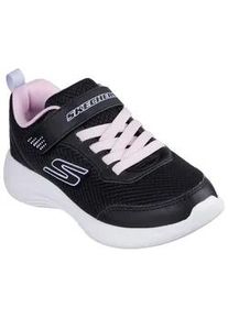 Sneaker Skechers "SELECTORS", Damen, Gr. 30, schwarz (schwarz, rosa), Lederimitat, Textil, Schuhe Sneaker, Slip-On Sneaker mit Klettverschluss, Gr&ouml;&szlig;enschablone zum Download