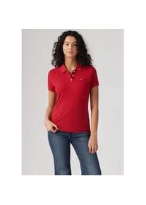 Levi's Poloshirt LEVI'S "LEVI'S HM POLO", Damen, Gr. M, scarlet smile, Piqu&eacute;, Obermaterial: 95% Baumwolle, 5% Elasthan, slim fit normal, ohne Ausschnitt, angesetztes B&uuml;ndchen, Shirts, Piqu&eacute; aus elastischer Baumwollmischung