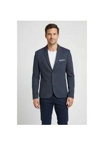 Jerseysakko Lerros, Herren, Gr. 54, coastal blau, Strick, Obermaterial: 84% Polyester, 15% Viskose, 1% Elasthan, meliert, regular fit taillenbedeckt, Manschette, Sakkos, mit aufgesetzten Taschen