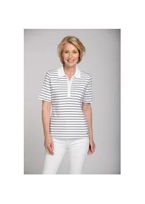 T-Shirt Clarina "HEINRICH", Damen, Gr. 48, wei&szlig;, Obermaterial: 100% Baumwolle;, comfort fit, hoch geschlossener Ausschnitt, Shirts T-Shirt, Pima Cotton Interlock