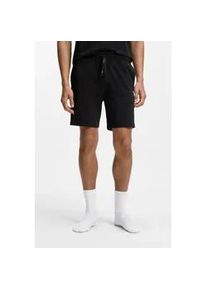 Sweatshorts BOSS "Mix&Match Short CW", Herren, Gr. XXL (56), N-Gr, schwarz (schwarz 001), Sweatware, Obermaterial: 95% Baumwolle, 5% Elasthan, unifarben, Basic ca. Mitte Oberschenkel, Hosen Sweatshorts, mit BOSS Logo
