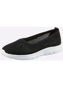 Ballerina Andrea Conti, Damen, Gr. 38, schwarz, Textil, Schuhe Ballerina