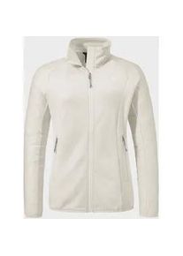 Sch&ouml;ffel Fleecejacke SCH&Ouml;FFEL "Fleece Jk Style Cascata WMS", Damen, Gr. 36, beige (9040, natur), Oberstoff: 94% Polyester, 6% Elasthan, regular fit, hoch geschlossener Ausschnitt, Jacken Fleecejacke