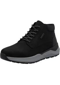 Sneakerboots Rieker, Herren, Gr. 45, schwarz, Nubukleder, Schuhe Sneakerboots, Schn&uuml;rboots, High Top Sneaker, Stiefelette mit RiekerTEX-Membran