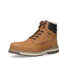 Winterboots Dockers BY GERLI, Herren, Gr. 42, gold (golden tan), Nubukleder, Schuhe Winterboots, Schn&uuml;rboots mit Warmfutter