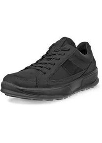 Sneaker Ecco "Byway", Herren, Gr. 42, schwarz, Leder, Textil, Schuhe Sneaker, Halbschuh, Freizeitschuh, Schn&uuml;rschuh mit softem Schaftrand