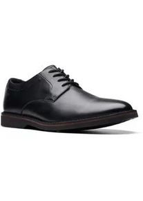 Schn&uuml;rschuh Clarks "Atticus LTLace", Herren, Gr. 42,5, schwarz, Leder, Schuhe Schn&uuml;rschuh, Hybrid Sneaker, Business Schn&uuml;rschuh mit sportiver Laufsohle