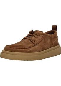 Schn&uuml;rschuh Clarks "Polden Moc", Herren, Gr. 40, braun, Leder, Schuhe Schn&uuml;rschuh, mit markanter Sohle