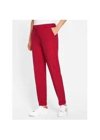B&uuml;gelfaltenhose Inspirationen, Damen, Gr. 36, Normalgr&ouml;&szlig;en, rot, 63% Polyester, 33% Viskose, 4% Elasthan, unifarben, Hosen