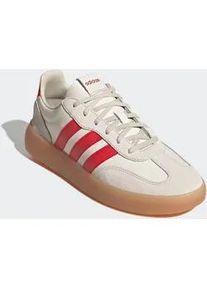 Sneaker Adidas SPORTSWEAR "BARREDA DECODE", Herren, Gr. 38, sanftes wei&szlig;, better scarlet, alumina, Leder, Schuhe Sneaker, inspiriert vom Design des Adidas handball spezial