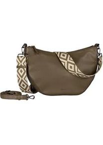 Umh&auml;ngetasche Gabor "Linda", Damen, Gr. B/H/T: 34cm x 25cm x 9,5cm, gr&uuml;n, Polyurethan, Taschen Umh&auml;ngetasche, weiches Kunstleder mit elegantem Schultergurt aus edlem Gewebeband