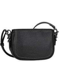 Umh&auml;ngetasche Gabor "Galinna", Damen, Gr. B/H/T: 23cm x 15,5cm x 8cm, schwarz, Polyurethan, Taschen Umh&auml;ngetasche, weiches Lederimitat mit Metalldetails und Kontrastn&auml;hten