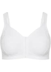 Entlastungs-BH SuSa "Vorderverschluss BH London", Damen, Gr. 95, Cup C, wei&szlig;, Stoff, Obermaterial: 77% Polyamid PA. 23% Elasthan EL., BHs Entlastungs-BH