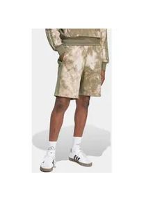 Shorts Adidas SPORTSWEAR "AOP COLOURBLOCK", Herren, Gr. XL, N-Gr, wei&szlig; (multicolor, wei&szlig;, olive strata), Obermaterial: 70% Baumwolle, 30% Polyester, Hosen Shorts, sportlicher Stil, aus weichem Baumwollfleece, ohne Verschluss