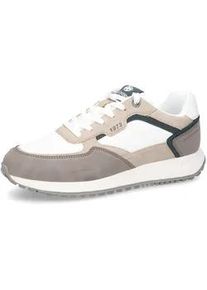 Sneaker Dockers BY GERLI, Herren, Gr. 44, wei&szlig; (wei&szlig; kombiniert), Leder, Textil, Schuhe Sneaker, Schn&uuml;rschuh, Casual Schuh, Freitzeitschuh weich gepolstert