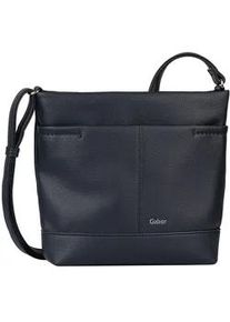 Umh&auml;ngetasche Gabor "Lenea", Damen, Gr. B/H/T: 29cm x 27cm x 7,5cm, blau, Polyurethan, clean, gepflegt, unifarben, Taschen Umh&auml;ngetasche, aus leicht genarbtem Lederimitat mit dekorativen Ziern&auml;hten
