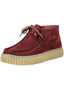 Schn&uuml;rschuh Clarks "Clarks Stiefelette Leder", Damen, Gr. 43, wine, Leder, Schuhe Schn&uuml;rschuh