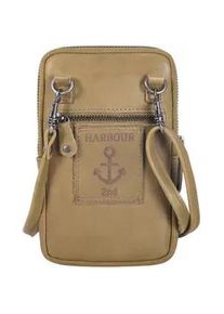 Mini Bag Harbour 2nd "Benita", Damen, Gr. B/H/T: 11cm x 16cm x 2cm, gr&uuml;n (pistazie), Leder, Taschen, Umh&auml;ngetasche, Schultertasche mit typischen Marken-Anker-Label