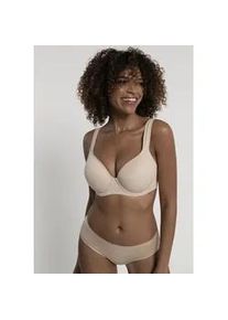 B&uuml;gel-BH Dorina "Rachel", Damen, Gr. 75, Cup E, beige (natur), Obermaterial: 72% Polyamid, 28% Elasthan, unifarben, BHs B&uuml;gel-BH, mit Schale, nahtlos vorgeformte Cups, gepolsterte Tr&auml;ger