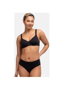 B&uuml;gel-BH Dorina "Lindsay", Damen, Gr. 100, Cup D, schwarz, Obermaterial: 84% Polyamid, 16% Elasthan, unifarben, bequem, BHs B&uuml;gel-BH, nahtlos, weiche Cups, bequem