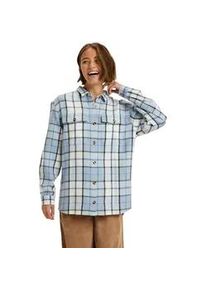 Langarmshirt Roxy "Let It Go Flannel", Damen, Gr. XS, blaublizz mariachi plaid small, Obermaterial: 100% Walkfrottier;, Shirts Langarmshirt