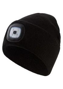 Beanie Chillouts "ChillLight Hat", Jungen, Gr. - (47/55), schwarz, Feinstrick, Materialmix, M&uuml;tzen Beanie, M&uuml;tze mit integriertem Licht