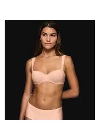 Balconette-BH Triumph "Body Make-Up Illusion", Damen, Gr. 75, Cup C, blau (powder blush), Microtouch, Obermaterial: 49% Polyamid, 36% Polyester, 15% Elasthan, unifarben, Basic, BHs Balconette-BH, Komfort B&uuml;gel, gef&uuml;ttert, seidenweiche Microfaser, atmungsaktiv